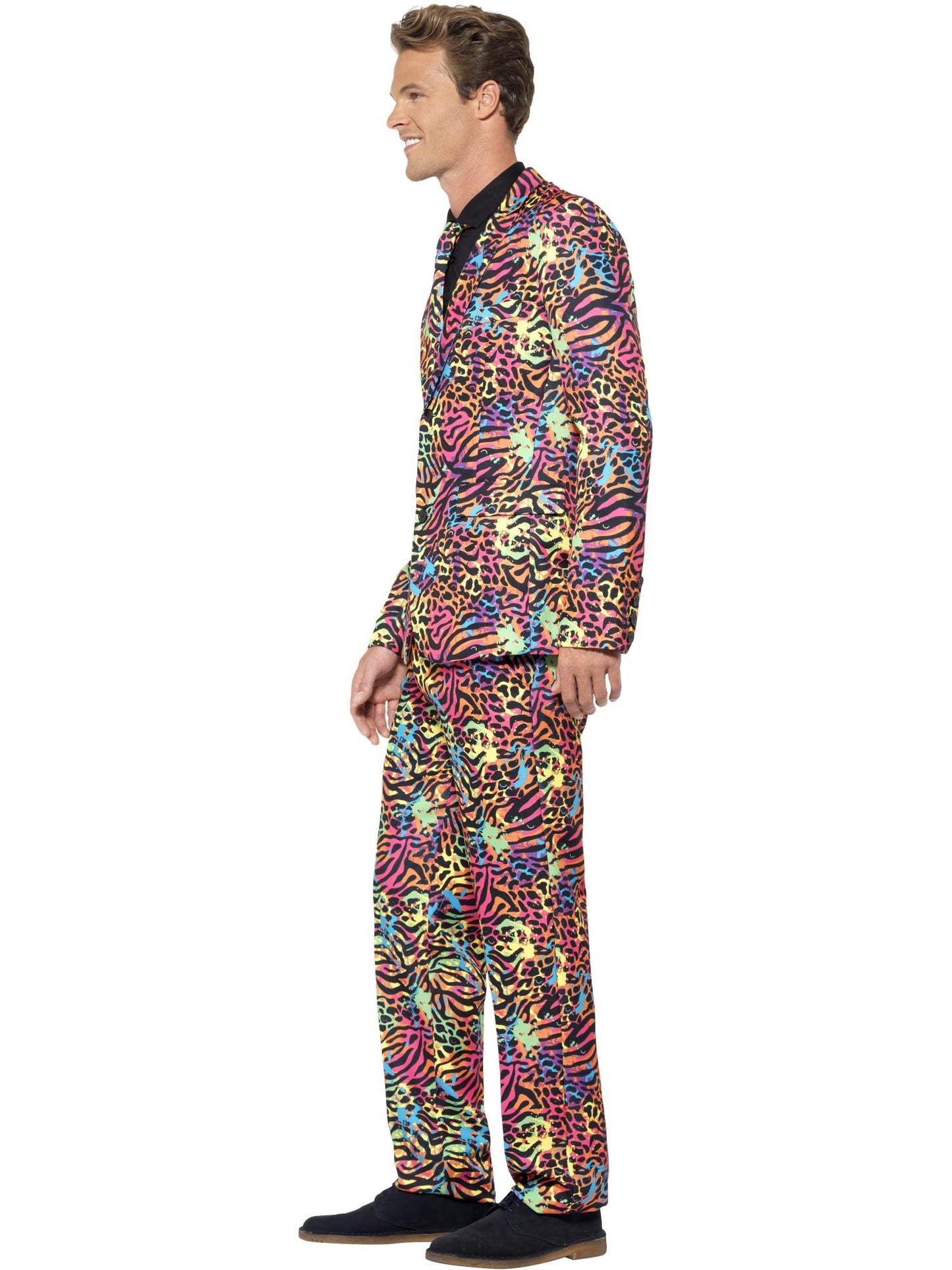 Smiffys 1980S Neon Suit, Multi-Coloured CS für Herren