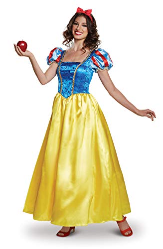 Fasnacht24 Klassisches Schneewittchen Damenkleid Rot Gelb Blau in Grösse S-L