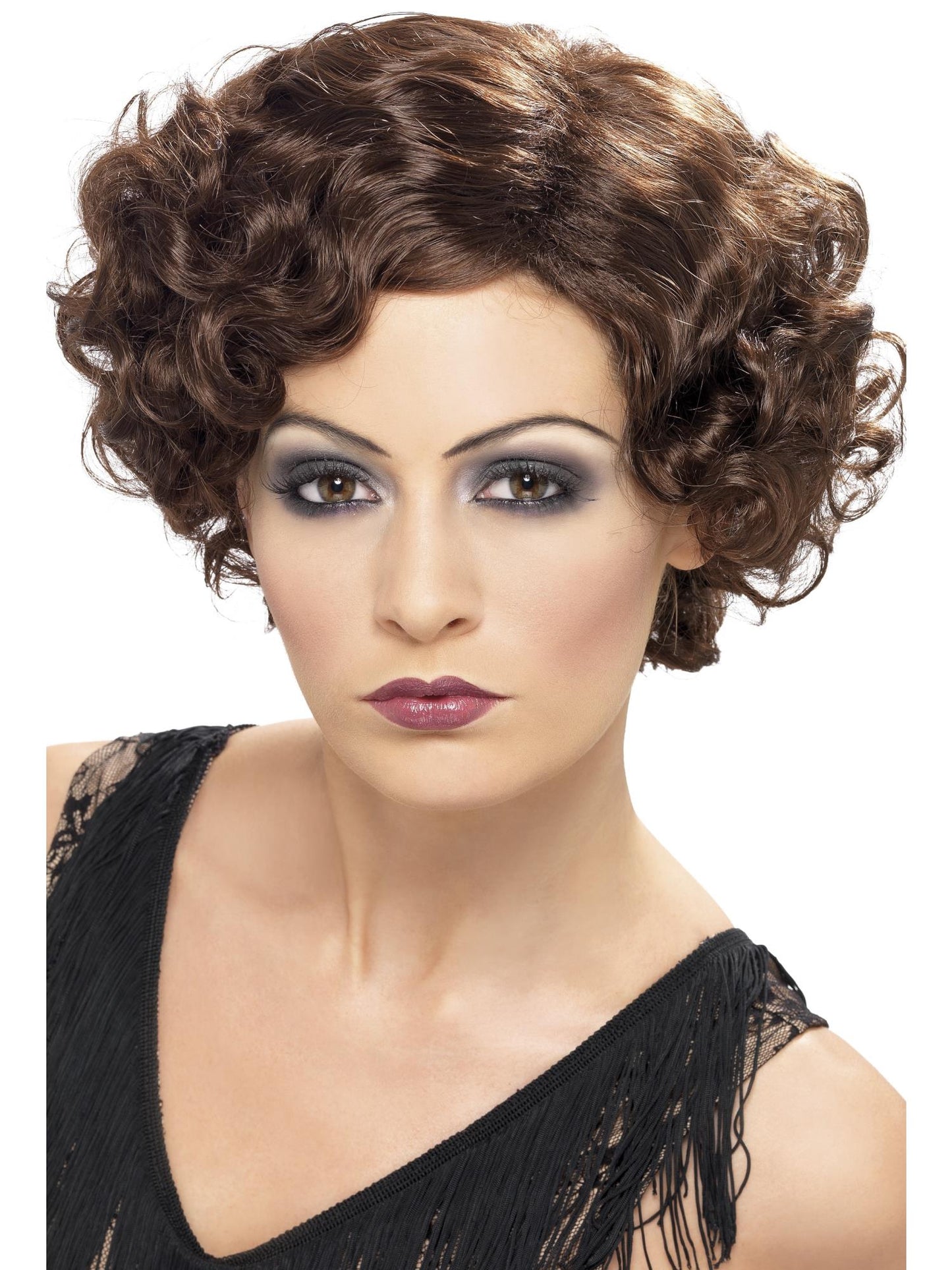 Smiffys 1920S 20s Flirty Flapper Wig, Brown für Damen