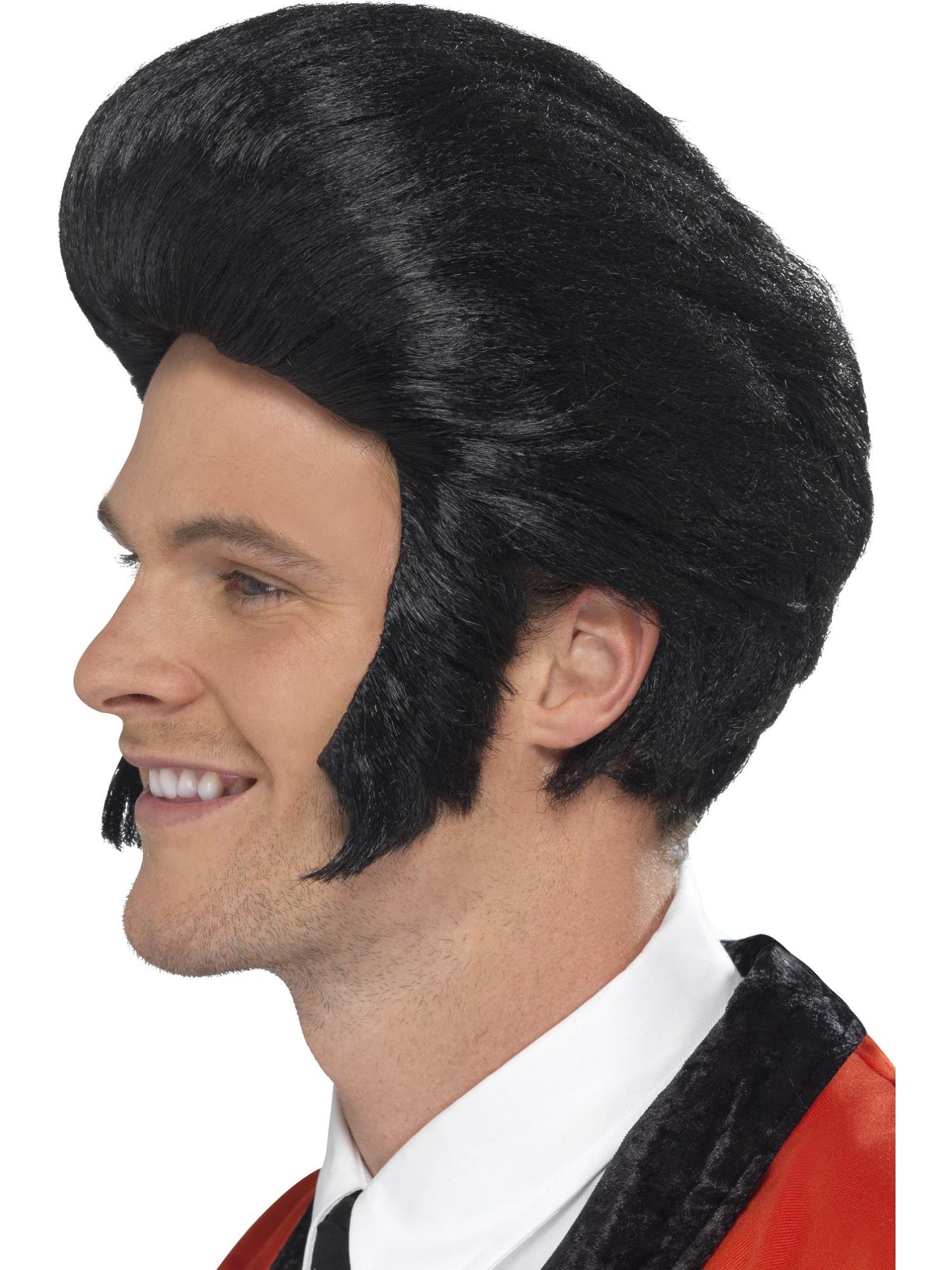 Smiffys 1950S 50s Quiff King Wig, Black für Herren