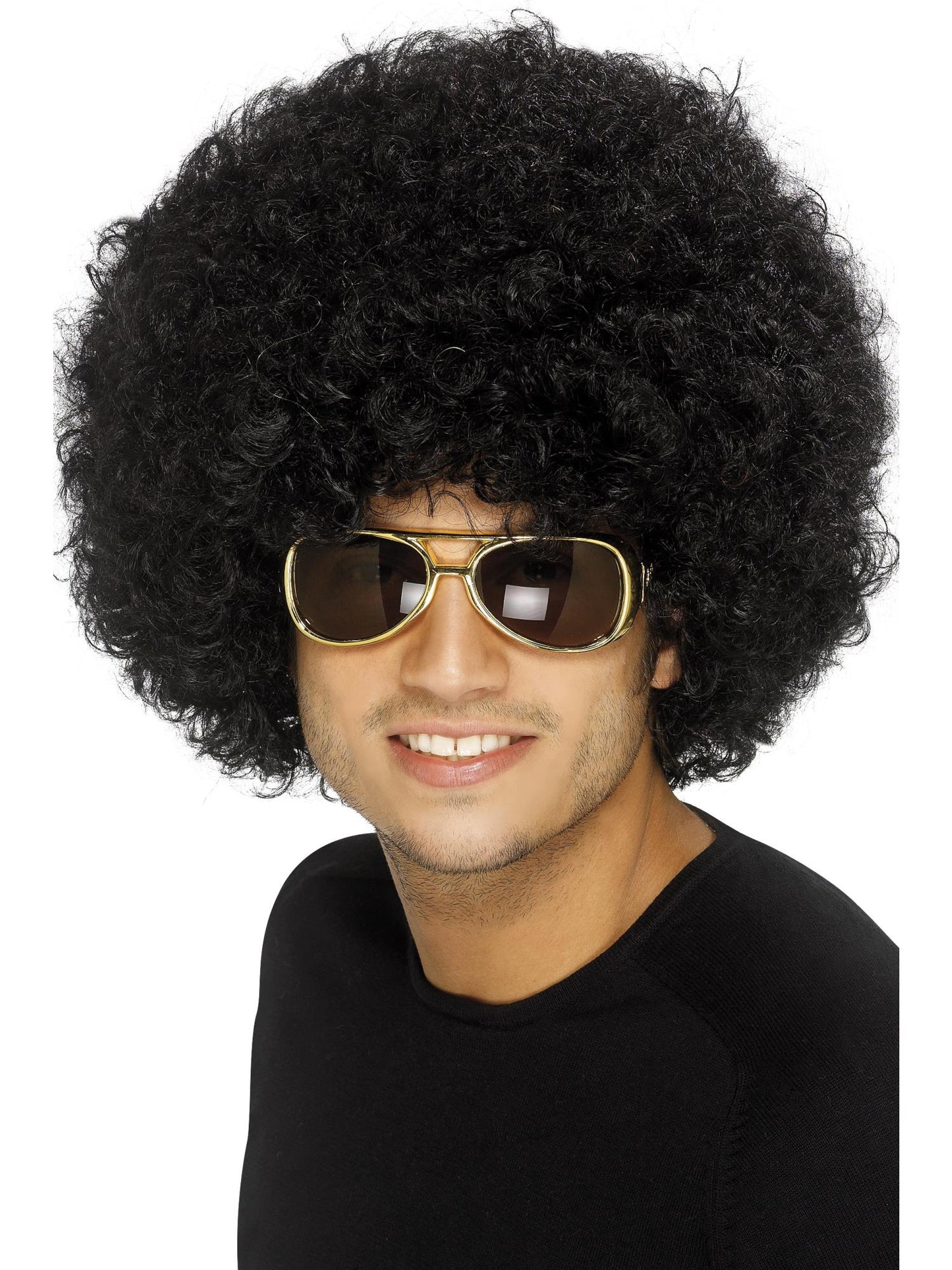 Smiffys 1970S 70s Funky Afro Wig, Brown für Unisex
