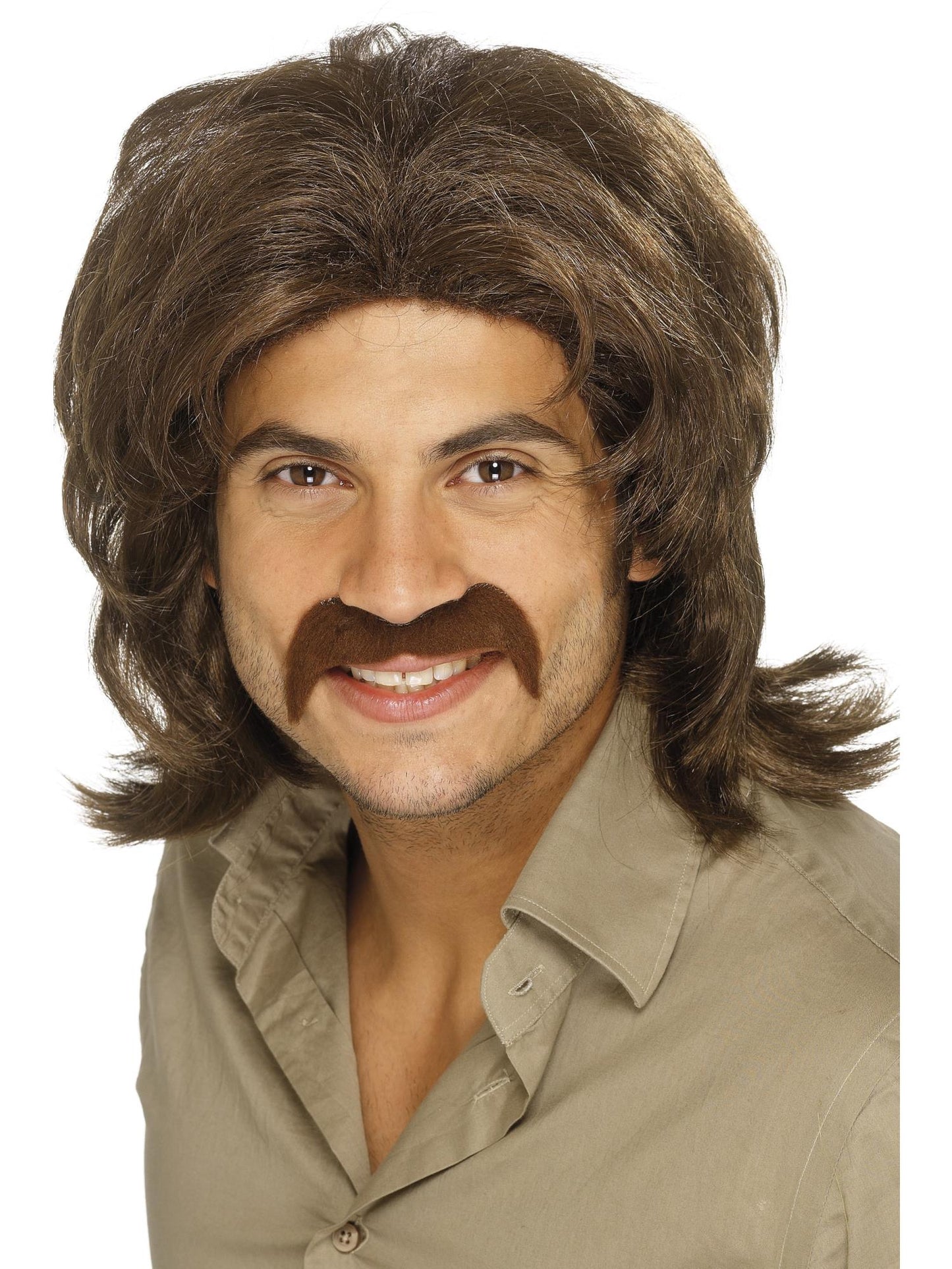 Smiffys 1970S 70s Retro Wig, Black für Herren