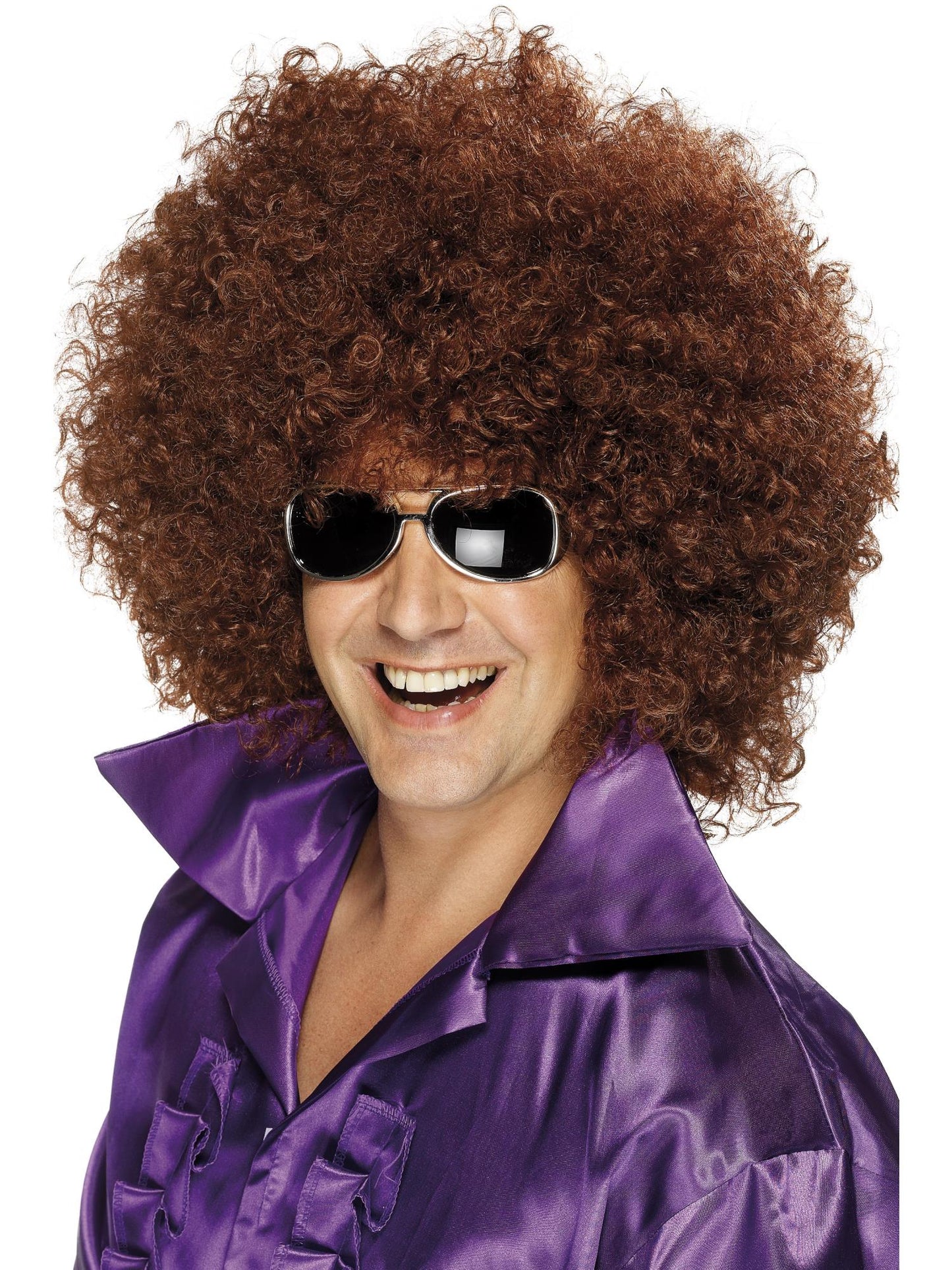 Smiffys Afro Wig, Mega-Huge, Black für Unisex