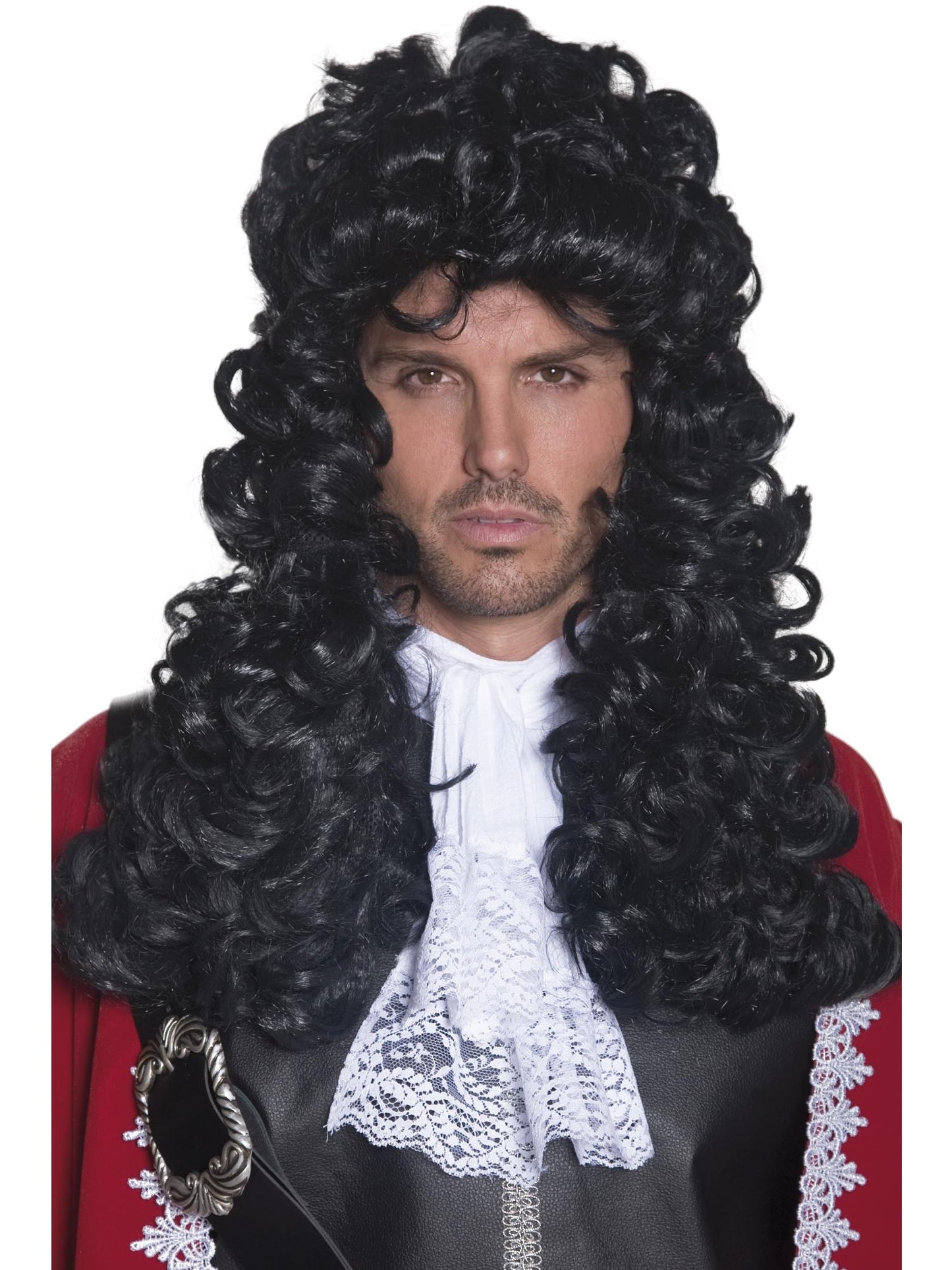 Smiffys Pirate Captain Wig, Black für Herren