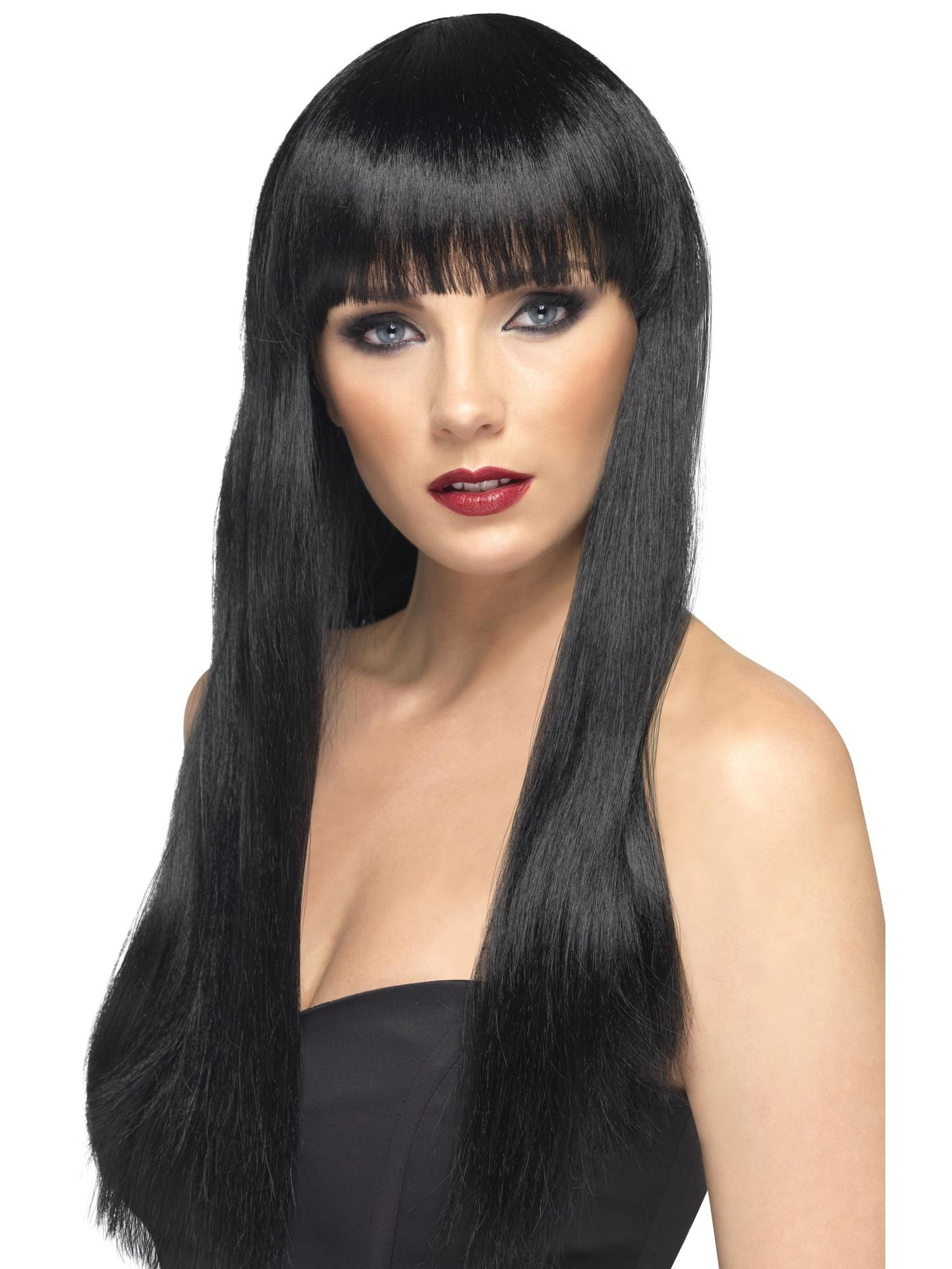 Smiffys Beauty Wig, Black für Damen