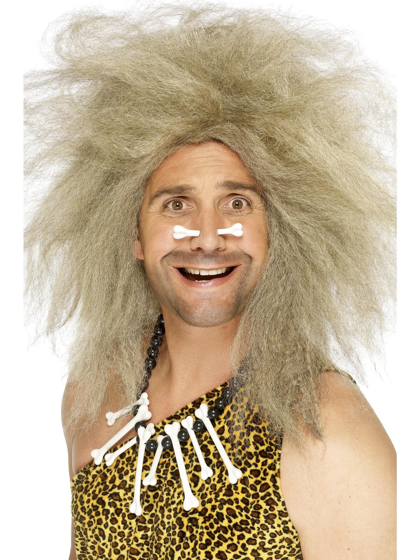 Smiffys Crazy Caveman Wig, Blonde für Herren
