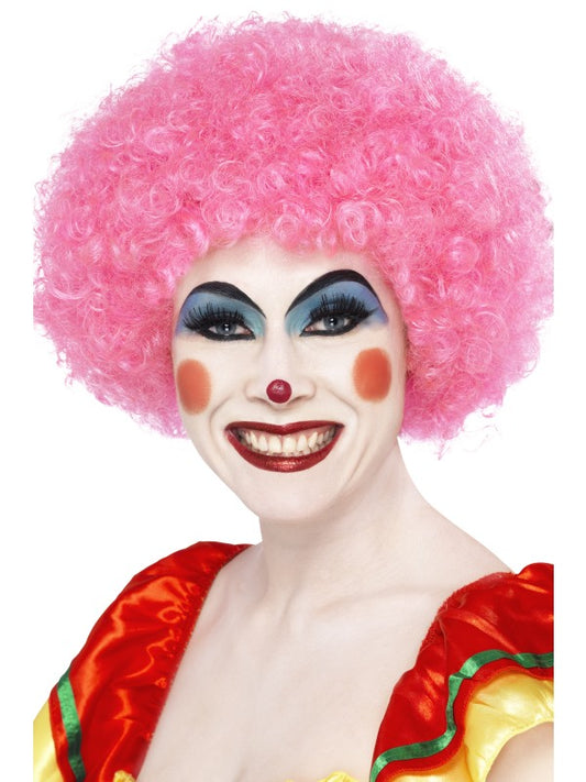 Verrückter Clown Perücke Rosa