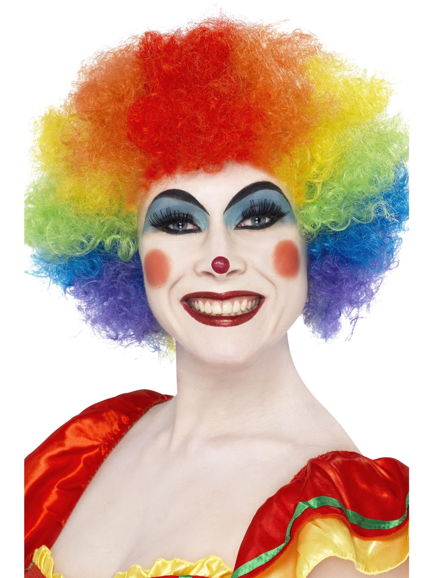Smiffys Crazy Clown Wig, Blue für Unisex