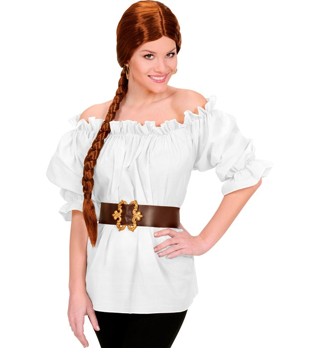 Weiße Bluse für Fasnacht und festliche Kostüme