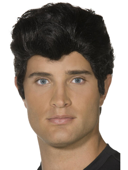 Smiffys Grease Danny Wig, Black für Herren