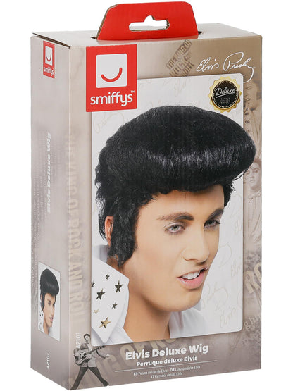 Smiffys Elvis Deluxe Wig, Black für Herren