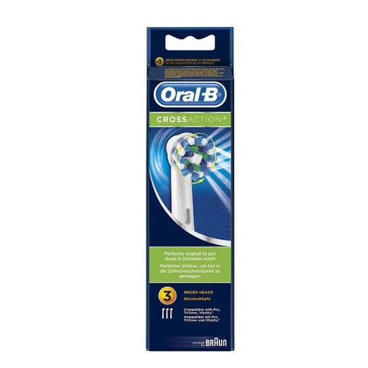 ORAL-B ORAL-B CrossAction Ersatzbürstenköpfe 3 Stück für elektrische Zahnbürste Kosmetik