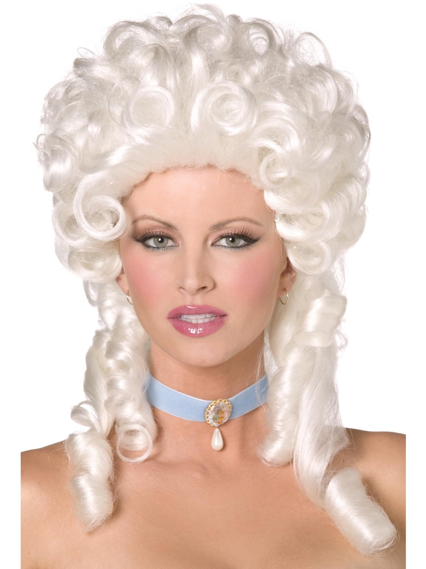 Smiffys Baroque Wig, White für Damen