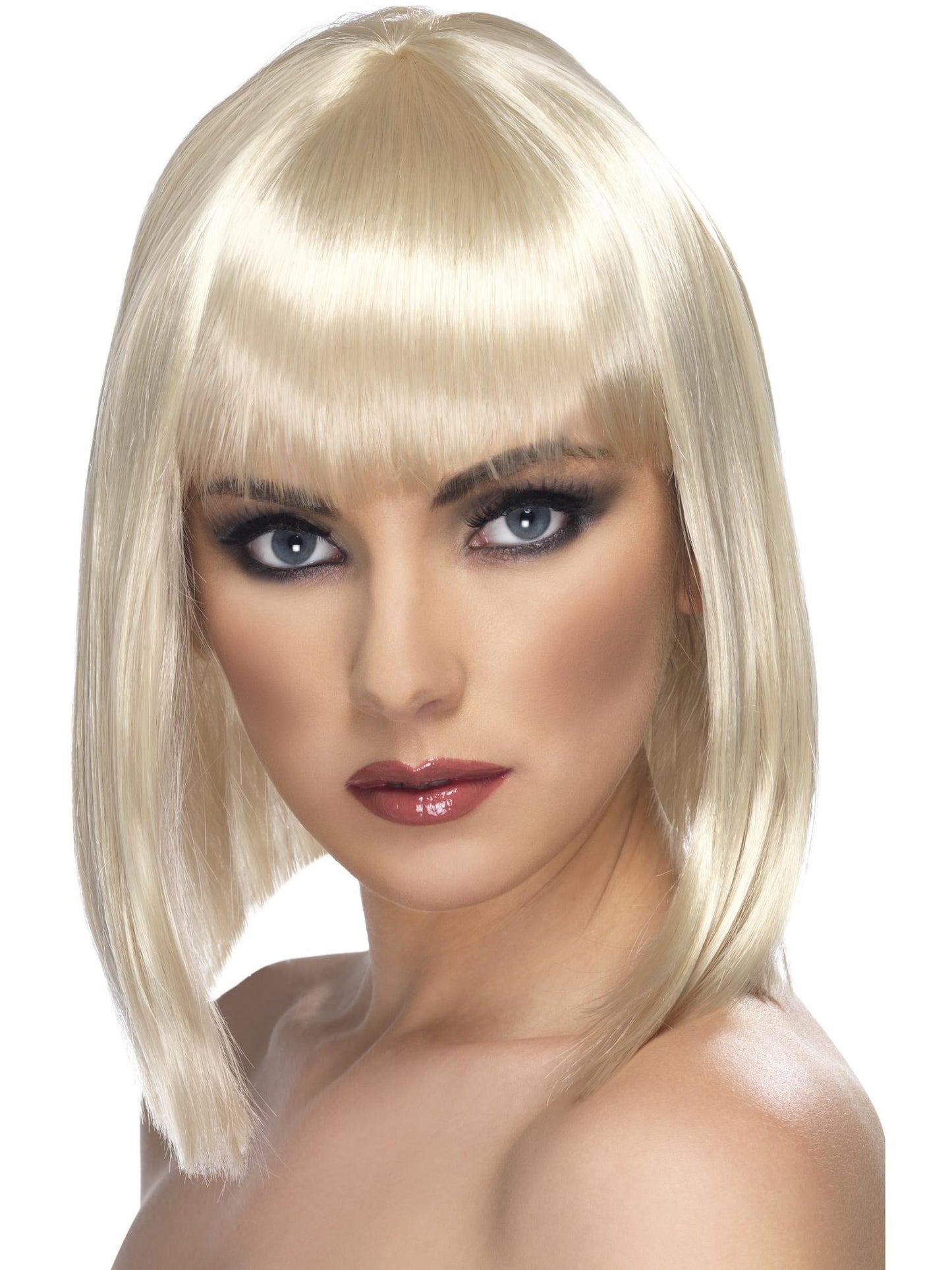 Smiffys Glam Wig, Blue für Damen
