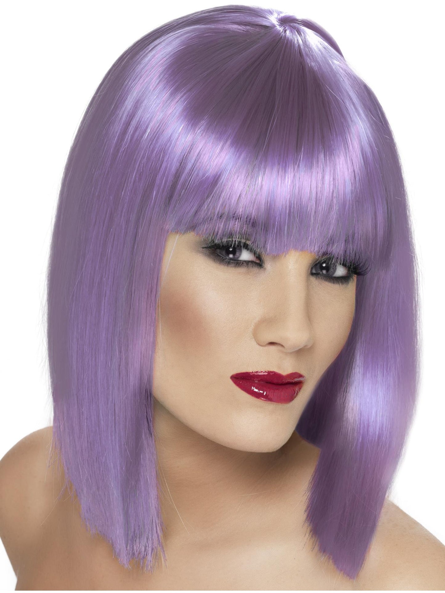 Smiffys Glam Wig, Black für Damen