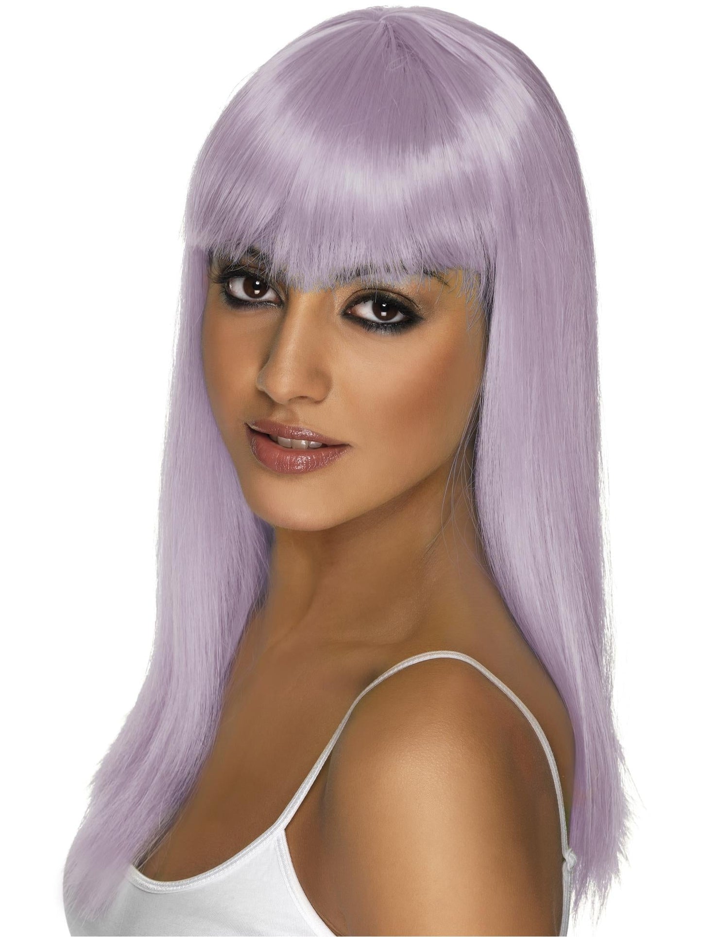 Smiffys Glamourama Wig, Neon Purple für Damen