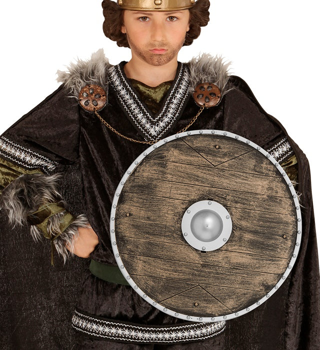 Vikingschild mit Griffen 40 cm als Fasnachts-Accessoire