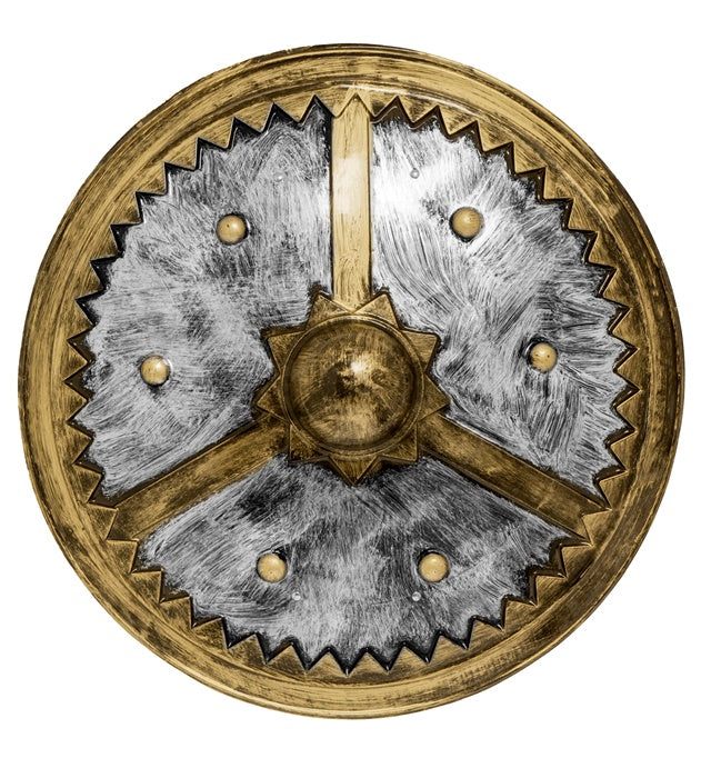 Wikinger Schild 60 cm mit authentischem Design für Fasnacht und Karneval