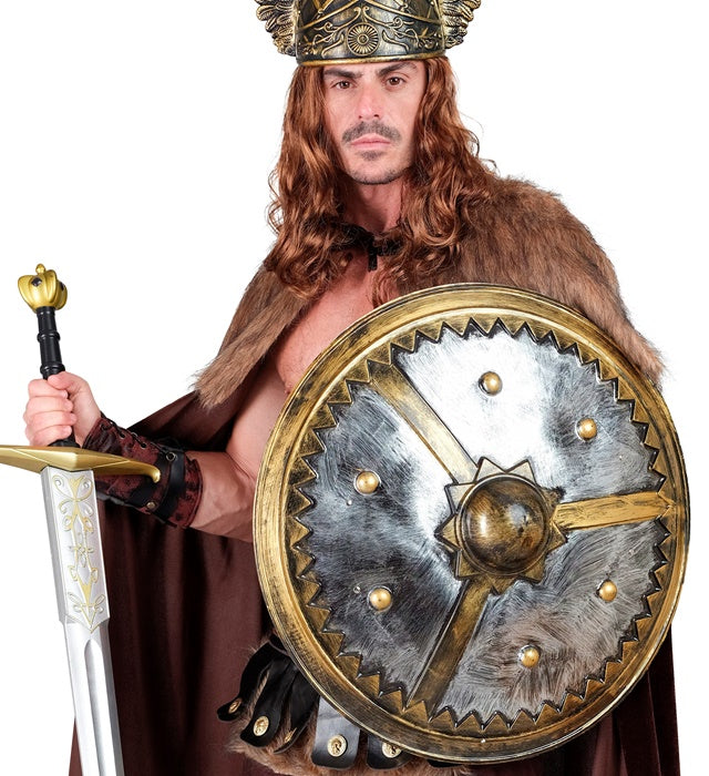 Wikinger Schild 60 cm mit authentischem Design für Fasnacht und Karneval