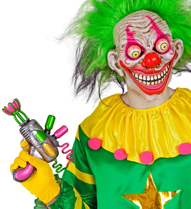 Killer Clown Strahlpistole 25 cm als gruseliges Fasnacht-Accessoire