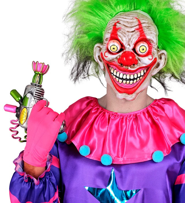 Killer Clown Strahlpistole 25 cm als gruseliges Fasnacht-Accessoire