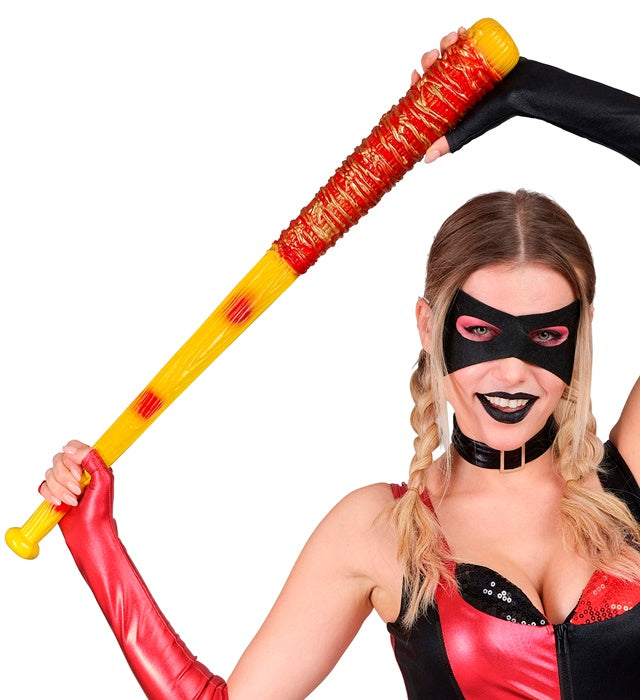 Baseballschläger 75 cm mit Stacheldraht fürs Fasnachtskostüm