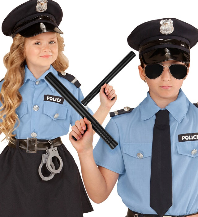 29 cm langer Schlagstock als Polizei Kostümzubehör