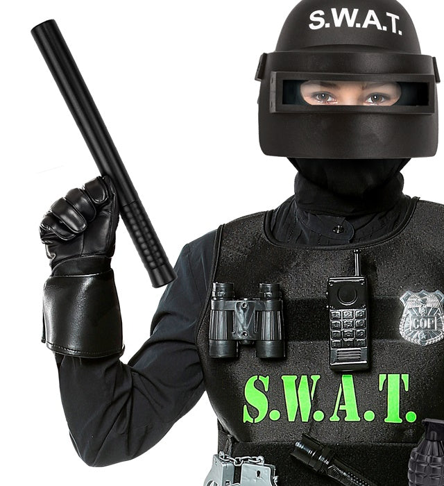 29 cm langer Schlagstock als Polizei Kostümzubehör