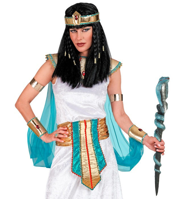 Schlangenzepter 64 cm mit detailreichem Schlangendesign als Fasnacht-Accessoire