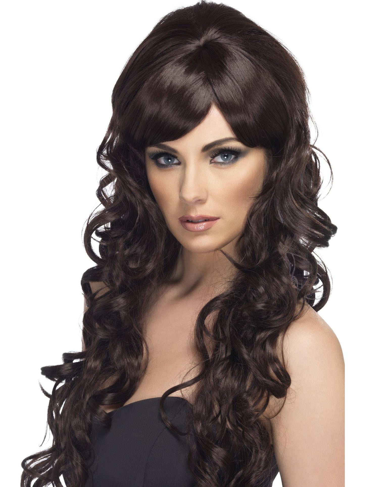 Smiffys Pop Starlet Wig, Brown für Damen