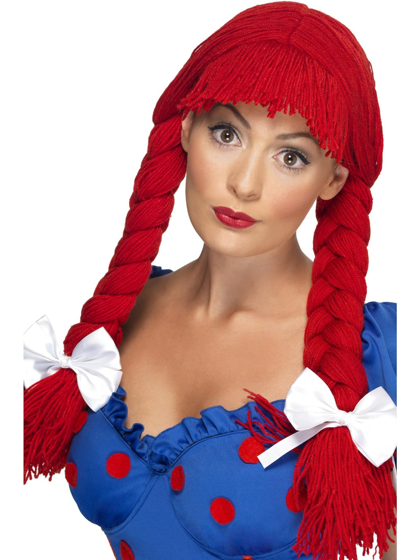 Smiffys Rag Doll Wig, Red für Damen