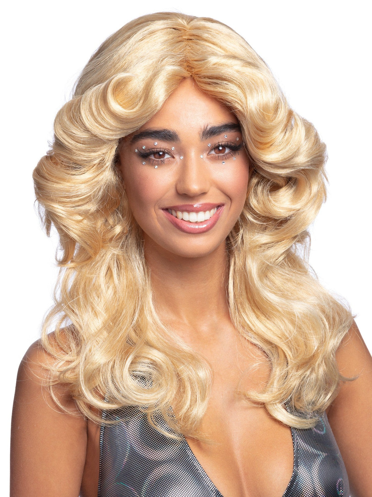 Smiffys 1970S 70s Flick Wig, Brown für Damen