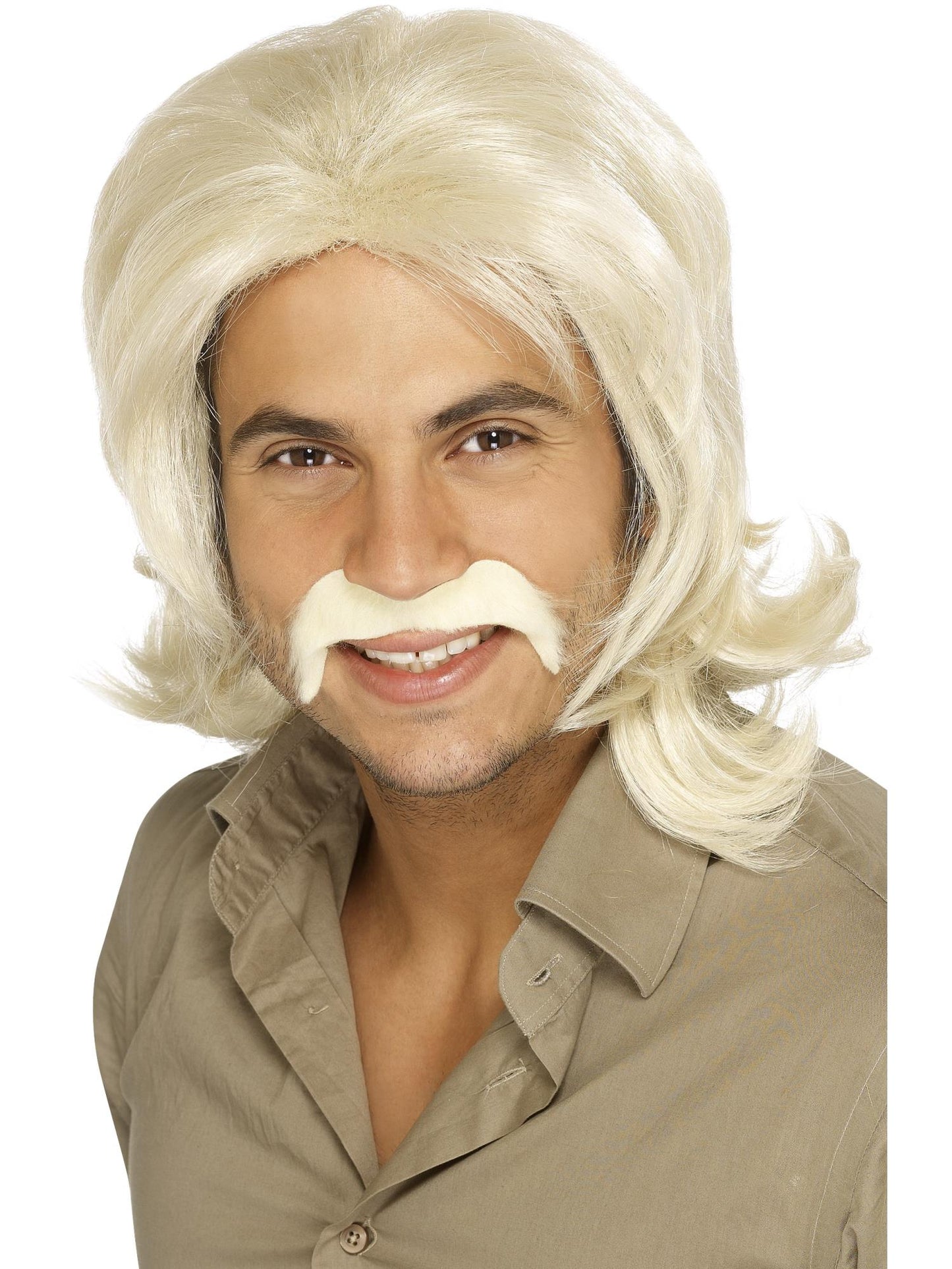 Smiffys 1970S 70s Retro Wig, Brown für Herren
