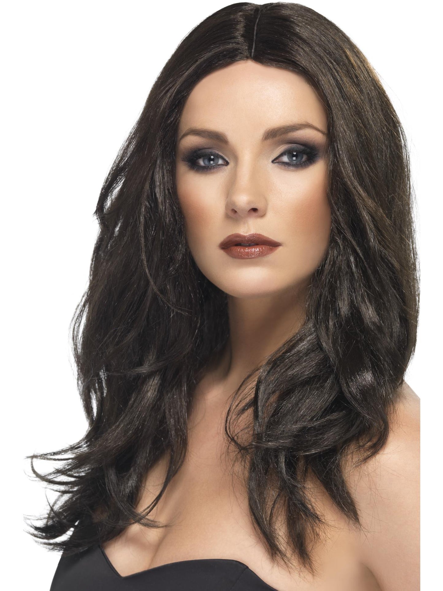 Smiffys Superstar Wig, Auburn für Damen