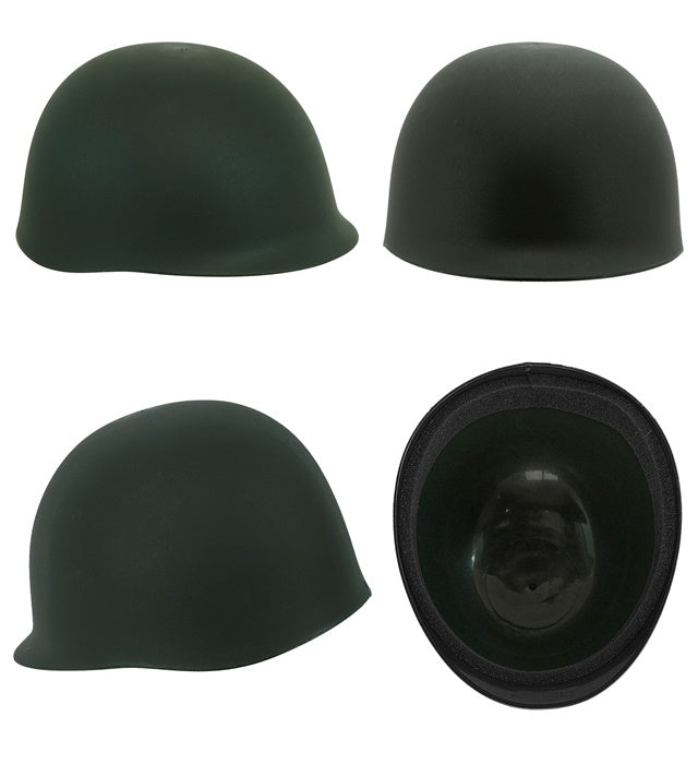 Militärset mit Helm, Gürtel mit Kugeln und Handbombe für Fasnacht