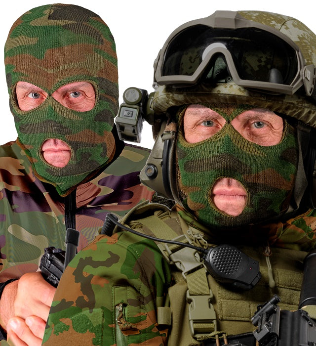 Camouflage Balaclava Maske mit Tarnmuster für Fasnacht und Outdoor