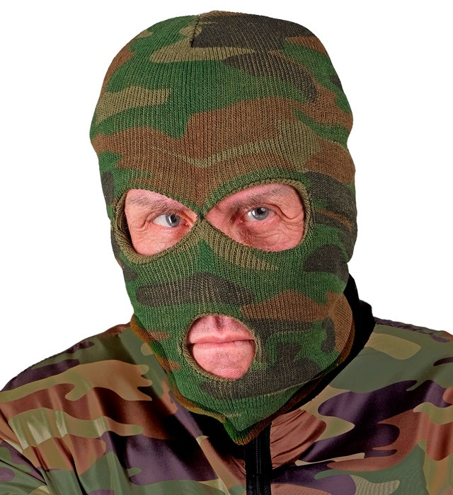 Camouflage Balaclava Maske mit Tarnmuster für Fasnacht und Outdoor