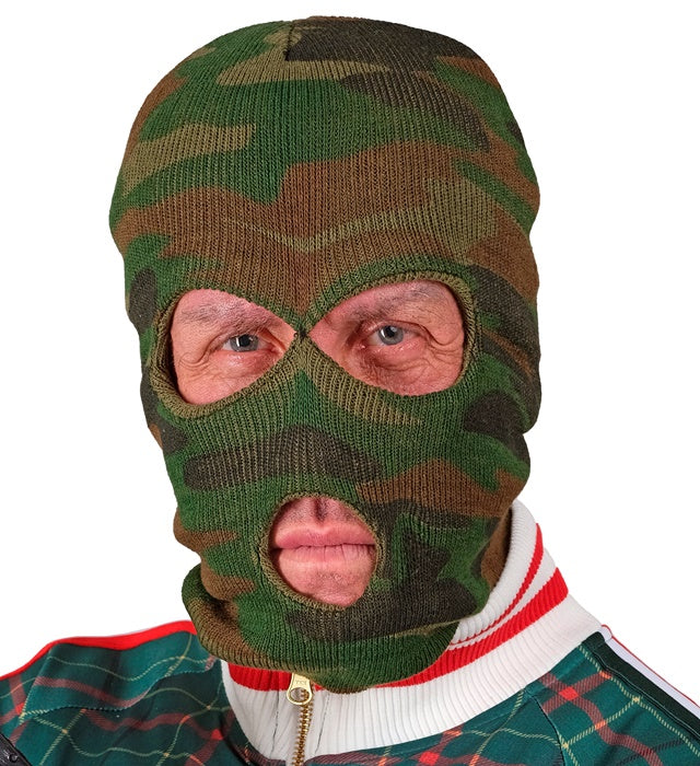 Camouflage Balaclava Maske mit Tarnmuster für Fasnacht und Outdoor