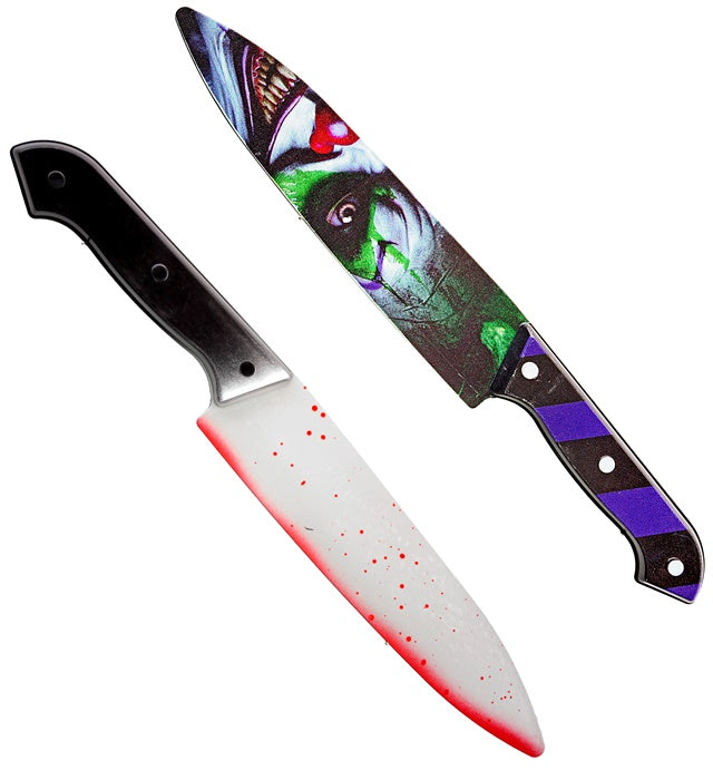 Evil Clown Messer 31 cm – gruseliges Fasnacht-Kostümzubehör