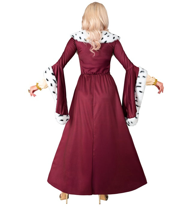Königin-Kostüm bestehend aus elegantem Kleid und passender Krone