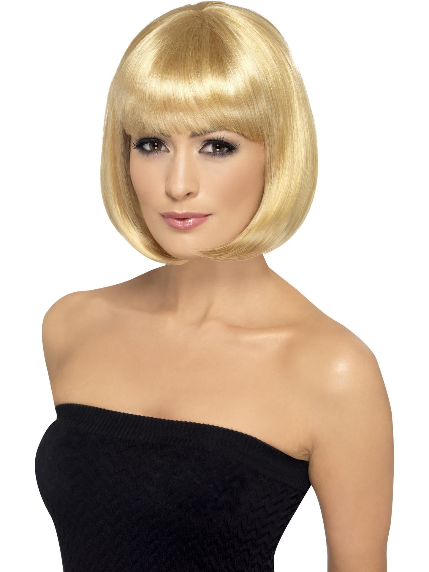 Smiffys Partyrama Wig, 12 inch, Pink für Damen