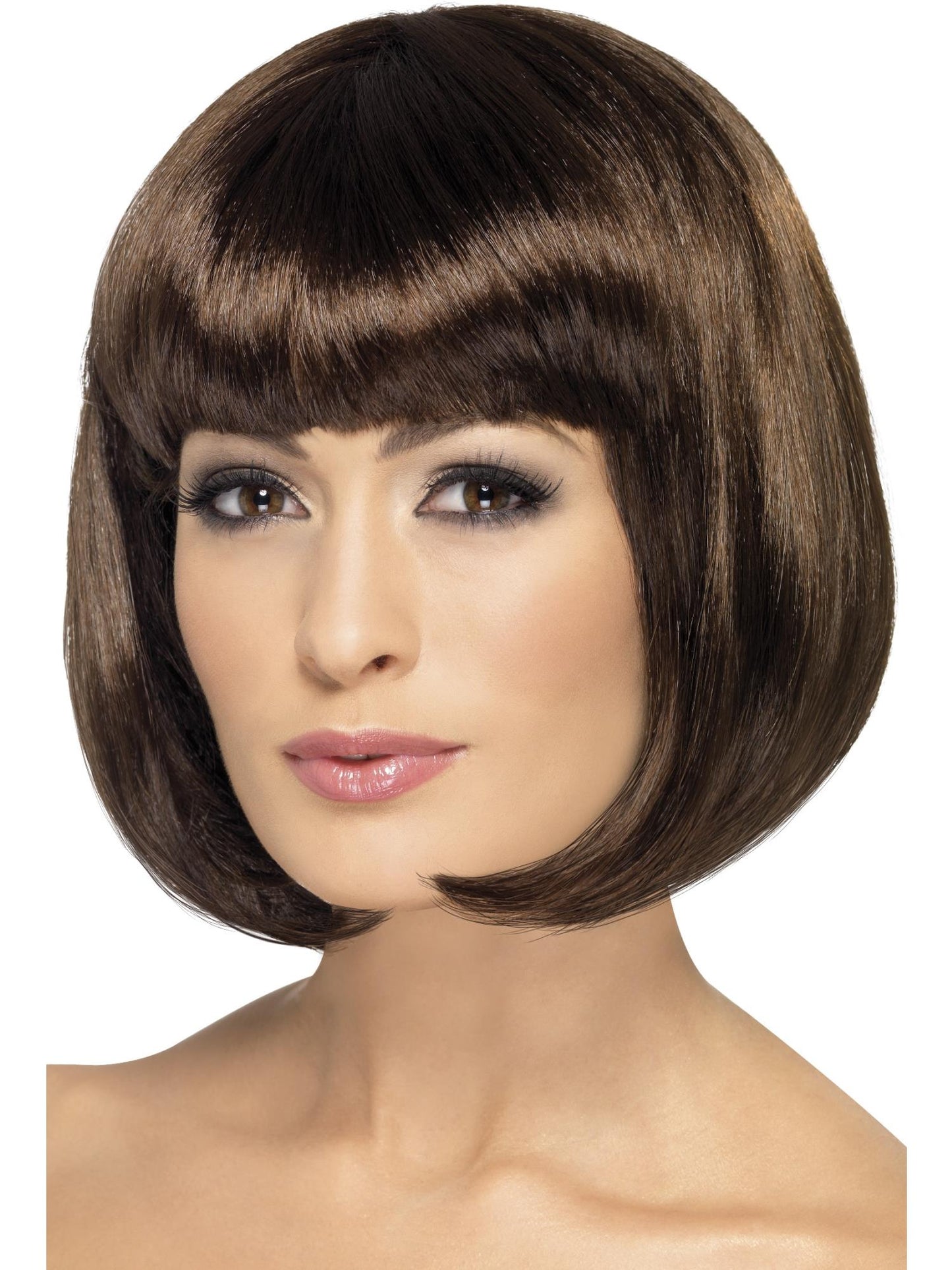 Smiffys Partyrama Wig, 12 inch, Black für Damen
