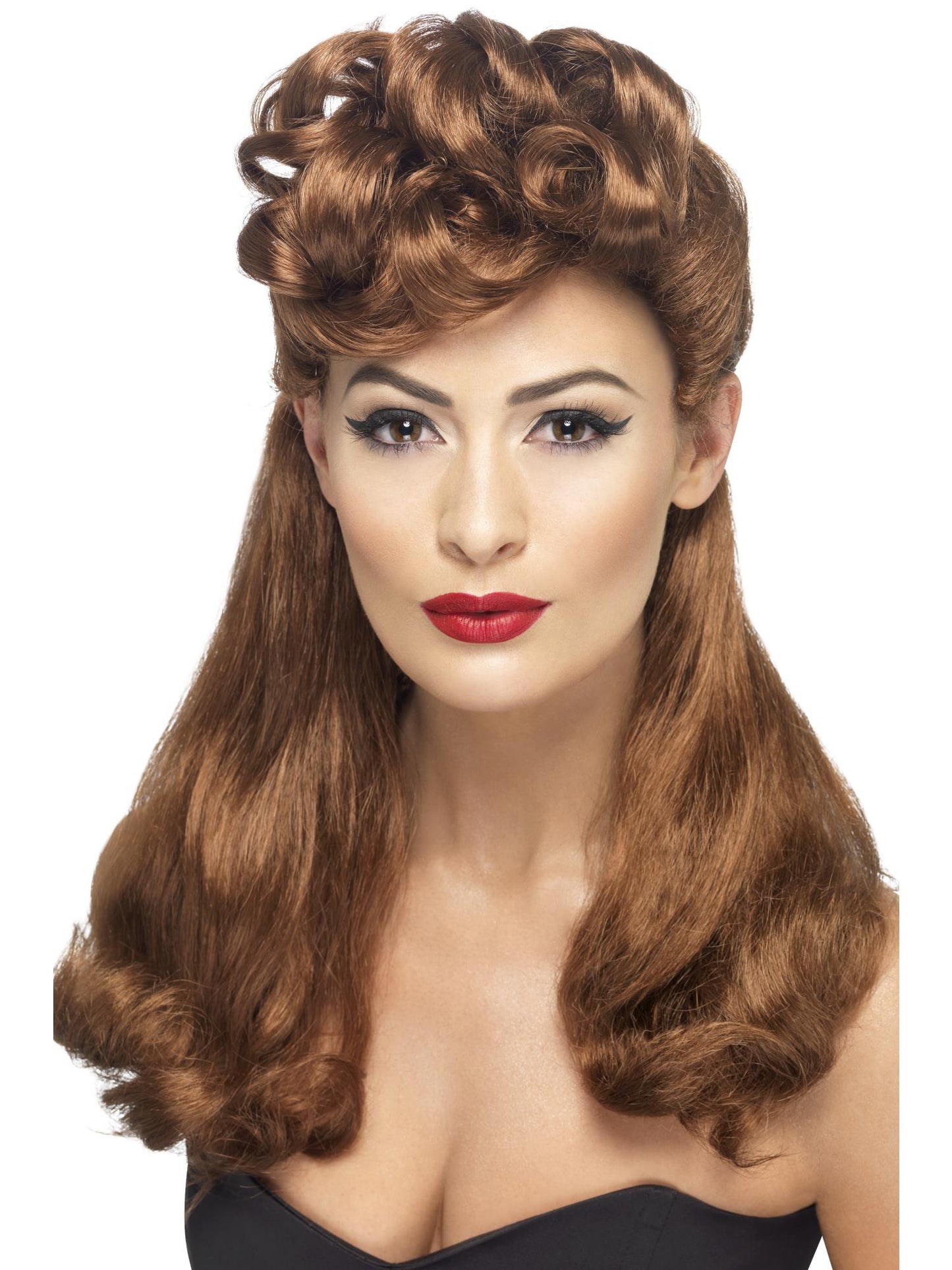 Smiffys 1940S 40s Vintage Wig, Auburn für Damen