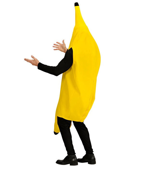 Person im lustigen Bananen-Kostüm auf Fasnacht