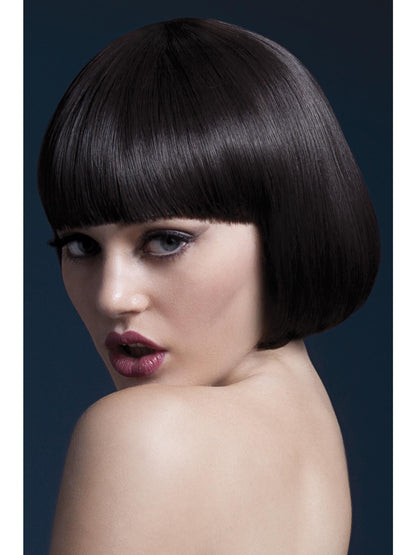 Smiffys Fever Mia Wig, Brown für Damen