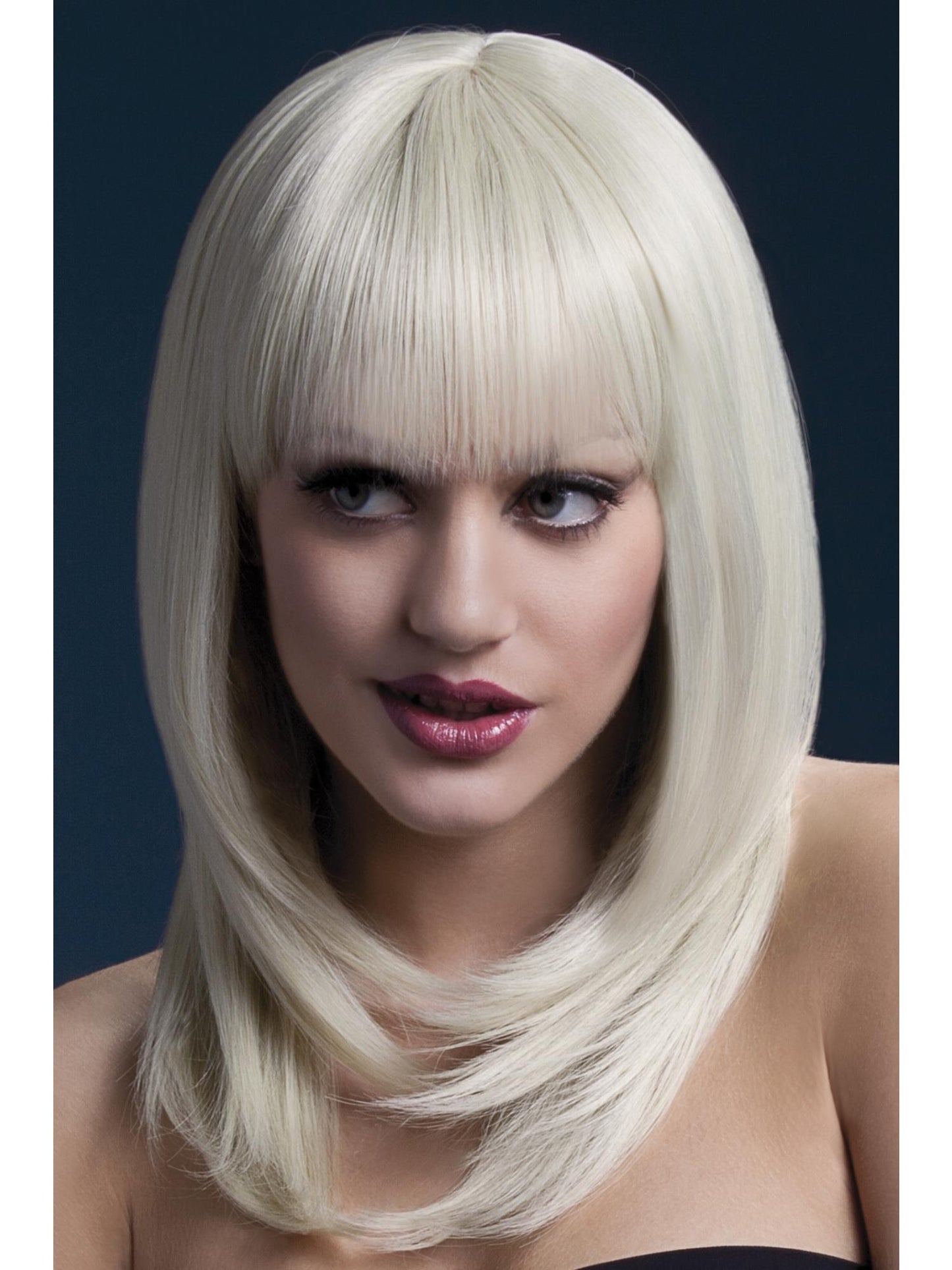 Smiffys Fever Tanja Wig, Black für Damen