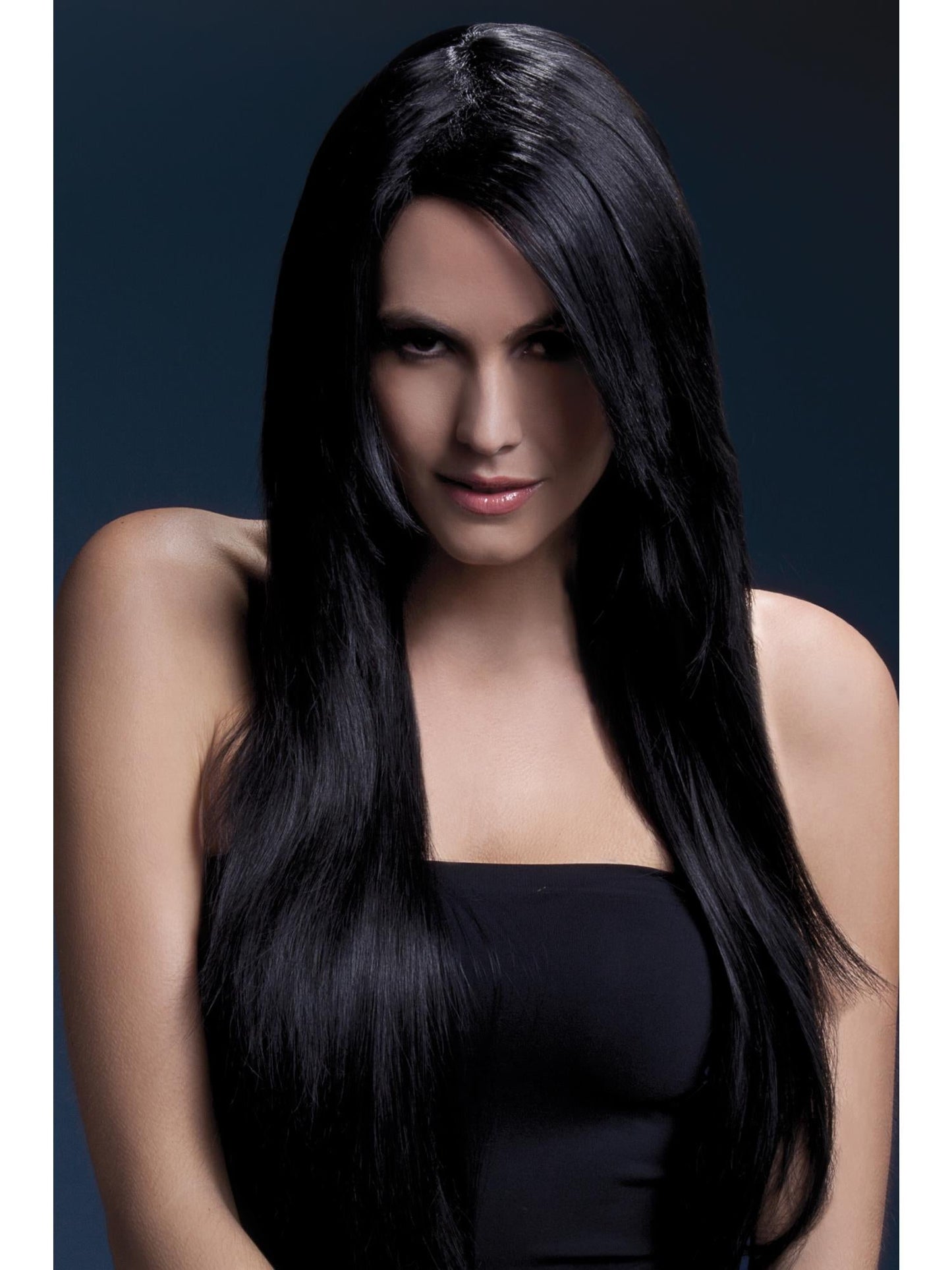 Smiffys Fever Amber Wig, Black für Damen