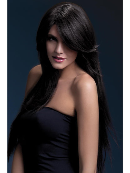 Smiffys Fever Amber Wig, Black für Damen