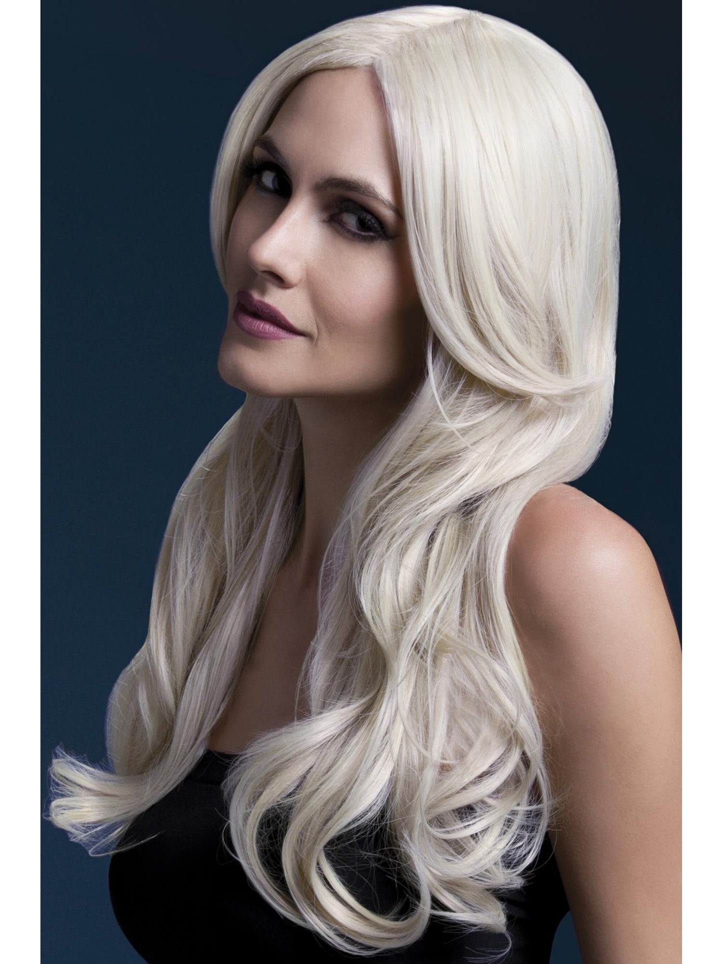 Smiffys Fever Khloe Wig, Black für Damen