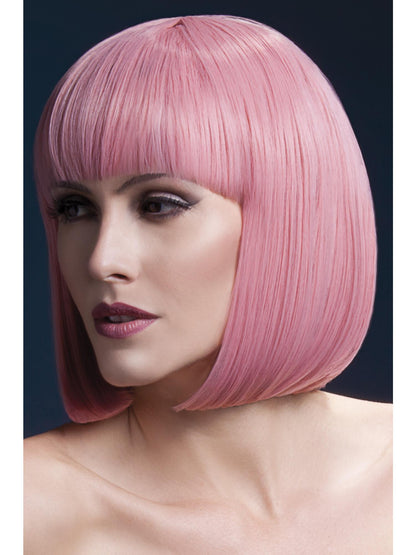 Smiffys Fever Elise Wig, Pastel Pink für Damen